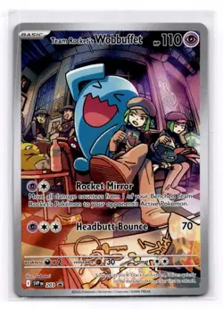 Team Rocket's Wobbuffet SV: Scarlet & Violet Promo Cards - Pokemon NM 203 - Image 1