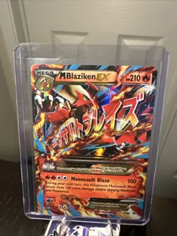 Pokemon Mega-Blaziken EX TCG Holo Black Star Promo Card XY XY86 - Image 1