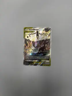 Pokemon TCG Espeon & Deoxys GX SM240 Black Star Promo Full Art Holo Card - Image 1