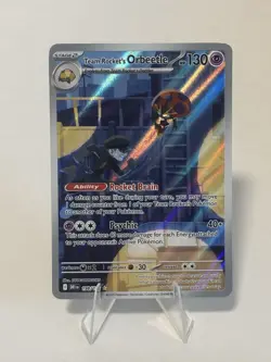 Pokemon TCG Team Rockets Orbeetle Destined Rivals 198/182 Illustration Rare Card - Image 1