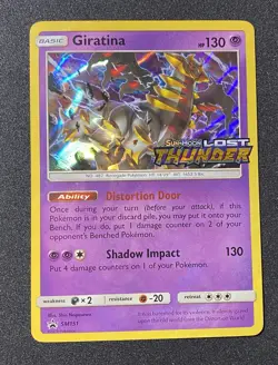 Giratina Sun & Moon Lost Thunder Prerelease Black Star Promo Card SM151 MP - Image 1