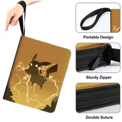 9 Pocket Trading Card Binder 900 Cards Zipper Binder Collection Album for Game - Image 4