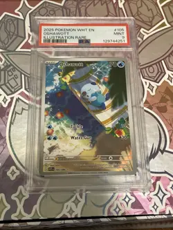 Pokemon TCG White Flare Oshawott Illustration Rare Card 105/086 Psa 9 - Image 1