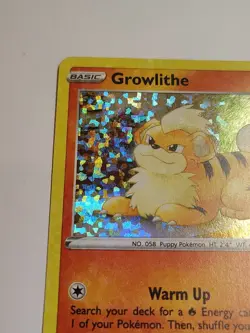 Pokemon Card Growlithe 4/15 2022 McDonalds Battle Match Holo Pokemon TCG LP - Image 2