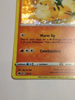 Pokemon Card Growlithe 4/15 2022 McDonalds Battle Match Holo Pokemon TCG LP - Image 5