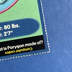 1999 Pokemon Burger King Porygon #137 Promo Card LP - Image 4