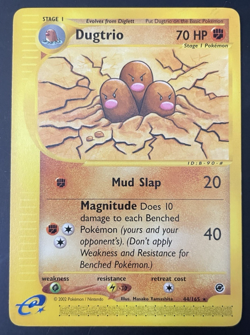 Dugtrio Expedition 44/165 LP Vintage WOTC Pokemon Card non-holo - Image 1