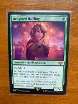 Delighted Halfling (Non-Foil) - Universes Beyond: the Lord of the Rings - MTG - Image 2