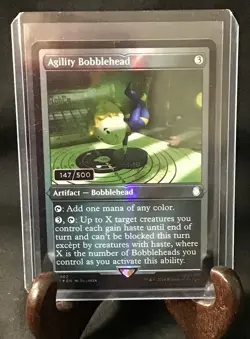 Agility Bobblehead ~ Serialized Foil 147/500 Fallout MTG NM ~ OEJ - Image 1