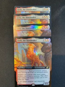 MTG Ikoria Lair of Behemoths Zirda the Dawnwaker Foil x 4. Two EA & two regular - Image 1