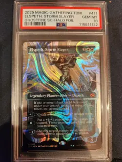 PSA 10 Elspeth, Storm Slayer (Showcase) (Halo Foil) Tarkir: Dragonstorm #411 - Image 1