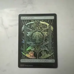 Magic the Gathering Forest (Full Art) 266/271 Foil Land Phyrexia - Image 1