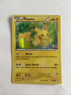 Pokemon Pikachu 26/83 Toys R Us Black Star Promo Holo TCG XY Generations 2016 EN - Image 1