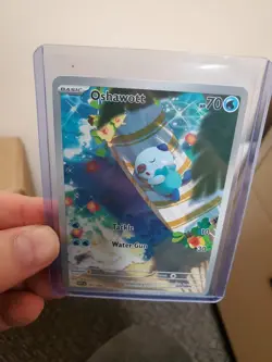 Pokemon TCG Oshawott 105/086 English Illustration Rare White Flare SV NM-M - Image 1