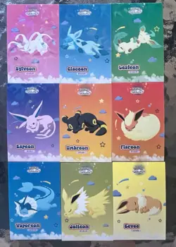 Pokemon Let's Go Eevee Database Peru Sleeping Set Eeveelutions Full Set US - Image 1