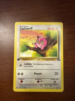 Pokemon TCG 1st Edition #39 Jigglypuff Jungle Set 54/64 - Image 1