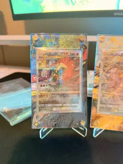 Pokemon Mewtwo VSTAR GG44/GG70 & Charizard VSTAR SWSH262 Full Art BONUS ART SLAB - Image 2