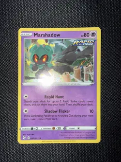 Marshadow Pokemon Promos 080/203 Holo Cosmos Holo Rare Pokemon TCG NM - Image 2