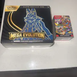 1 Pokemon Mega Evolutions ETB Elite Trainer Box (Lucario) and 1 Booster Bundle - Image 1