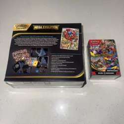 1 Pokemon Mega Evolutions ETB Elite Trainer Box (Lucario) and 1 Booster Bundle - Image 2