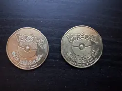 1999 VINTAGE POKEMON BATTLING COIN GAME - EEVEE - FLAREON - Image 2