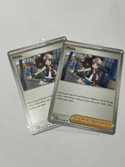 Pokemon TCG Lot of 2 Hilda 084/086 Uncommon Trainer White NM Flare Near Mint - Image 1
