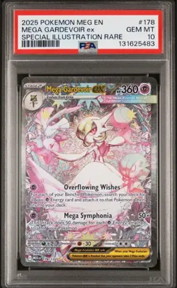 Pokemon TCG Mega Gardevoir Ex 178/132 SIR PSA 10 Gem Mint - Image 1
