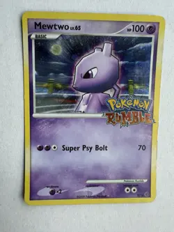 Mewtwo - 9/16 - Pokemon Rumble - Holo Stamped - Pokemon TCG 2009 - MP Scratched - Image 2