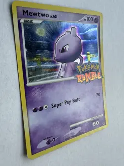 Mewtwo - 9/16 - Pokemon Rumble - Holo Stamped - Pokemon TCG 2009 - MP Scratched - Image 3