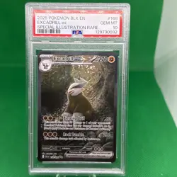 2025 POKEMON BLK EN-BLACK BOLT SPECIAL ILLUSTRATION RARE EXCADRILL EX PSA 10 - Image 1