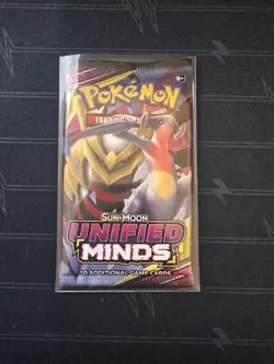 Pokemon TCG: Sun and Moon Unified Minds Booster Pack Factory Sealed - Image 1