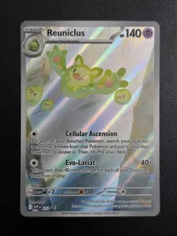 Pokemon TCG Reuniclus 212 Scarlet & Violet Black Star Promo Full Art English - Image 1