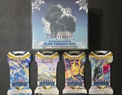 Pokemon Center Silver Tempest Elite Trainer Box + Sleeved 4pk Art Bundle! 🔥🔥🔥 - Image 1