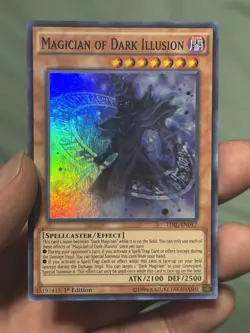 YUGIOH Magicians Robe & Rod / Magician Of Dark Illusion Super Rare NM - Image 2