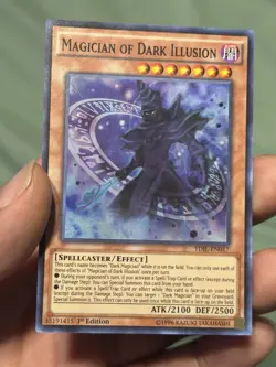 YUGIOH Magicians Robe & Rod / Magician Of Dark Illusion Super Rare NM - Image 3