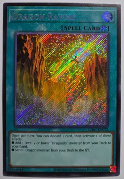 Yugioh Dragon Ravine LCKC-EN072 Secret Rare Unlimited - Image 1
