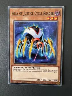 Yu-Gi-Oh Ally of Justice Cycle Reader 1st Edition HAC1-EN089 - Image 1