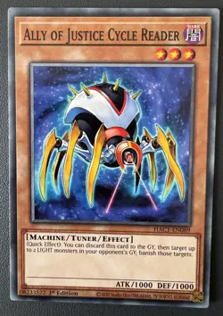 Yu-Gi-Oh Ally of Justice Cycle Reader 1st Edition HAC1-EN089 - Image 2