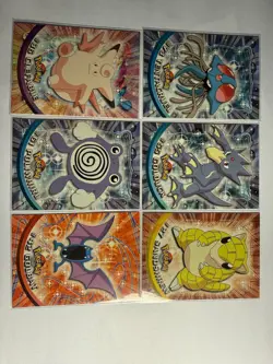 Pokemon 6 Card Lot- 1999 Topps TV Animation. 85% Market Price! Free Shipping! - Image 1