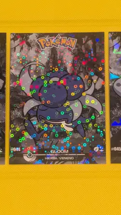 Oddish, Gloom, Vileplume - Cracked Ice Holo Crystal Dark Black 2025 Pokemon Card - Image 4