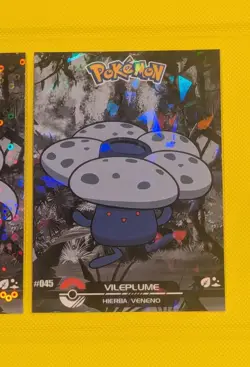 Oddish, Gloom, Vileplume - Cracked Ice Holo Crystal Dark Black 2025 Pokemon Card - Image 5