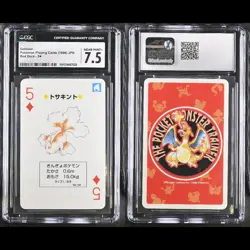 Goldeen Pokemon Playing Poker Card 1996 Red Deck CGC 7.5 Near Mint+ - Image 1