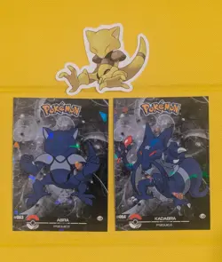 Abra & Kadabra - Cracked Ice Holo - Crystal Dark Black 2025 - Pokemon Card - Image 1