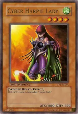 Cyber Harpie Lady SP1-EN001 Sneak Peek Participation Cards: Series 1 Limited Ed - Image 1
