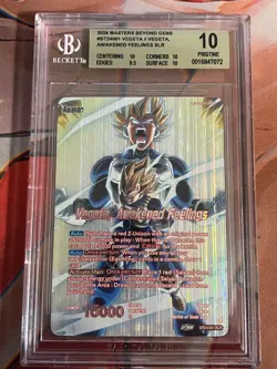 Dragon Ball Super Card - Vegeta, Awakened Feelings BT24-001 SLR Pristine BGS 10 - Image 1