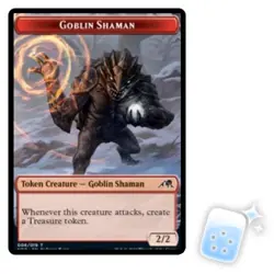 GOBLIN SHAMAN TOKEN (8/19) Kamigawa: Neon Dynasty NEO Magic MTG MINT CARD - Image 1