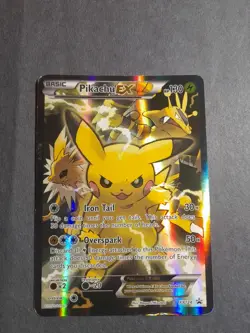 Pikachu EX XY124 Black Star Promo 2016 Holo Pokemon Card TCG - Image 1