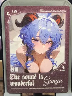 Ganyu Reluctant To Leave Card Goddess Story Anime Waifu CCG UR UR-009 - Image 1