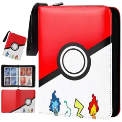 Multi-Pokemon Inspired Card Binder Album Collection Pocket 400 Trading CardCase - Image 3