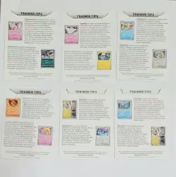 Pokemon Build & Battle box TRAINER TIPS Insert card Obsidian Flames Paradox Rift - Image 2